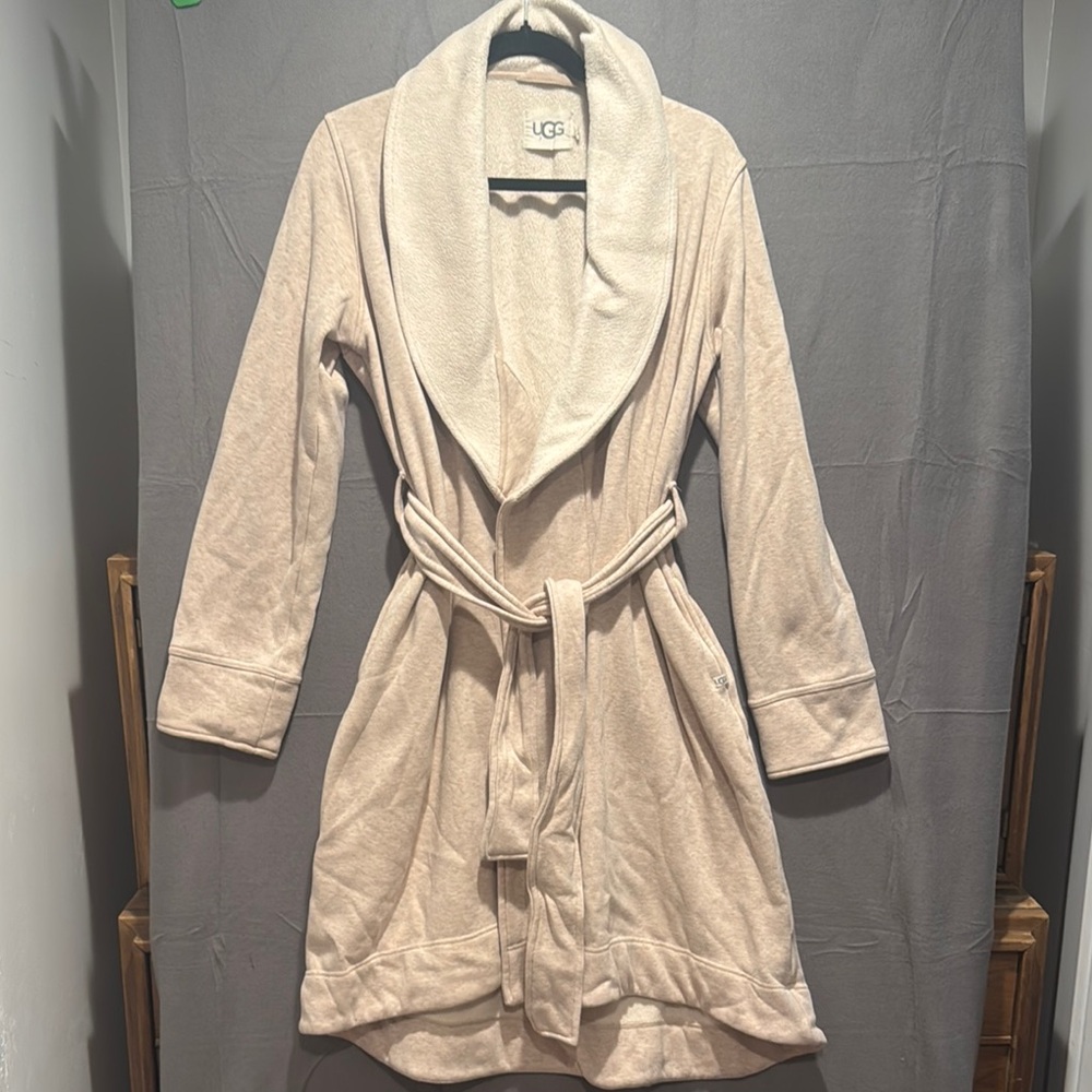 UGG Women's Cream Shawl Collar Robe